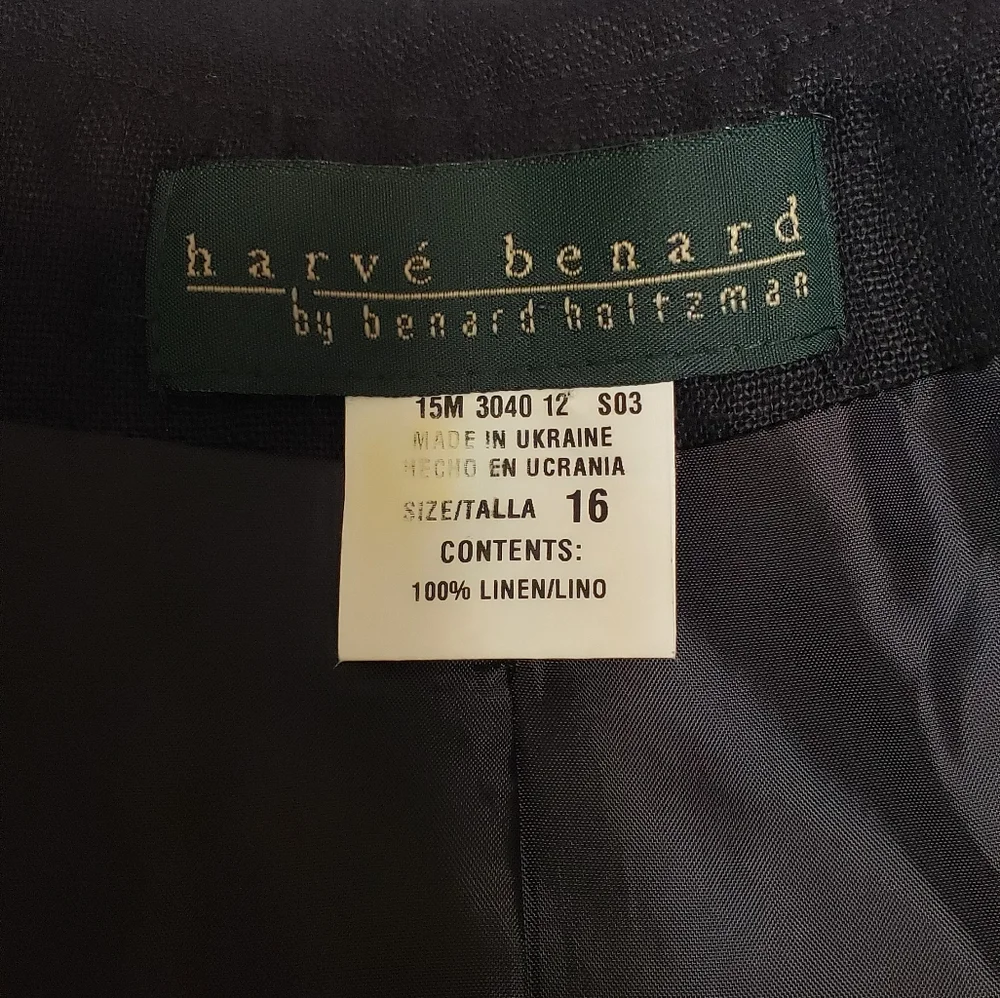 NWT Harve Benard By Benard Holtzman Women's Linen Jacket Size 16